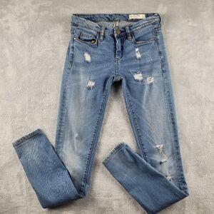 Blank NYC Women's Jeans Blue Distressed Skinny Classique Size 25